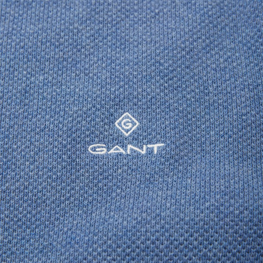 Gant Strik COTTON PIQUE C-NECK 8030521 DENIM BLUE MEL